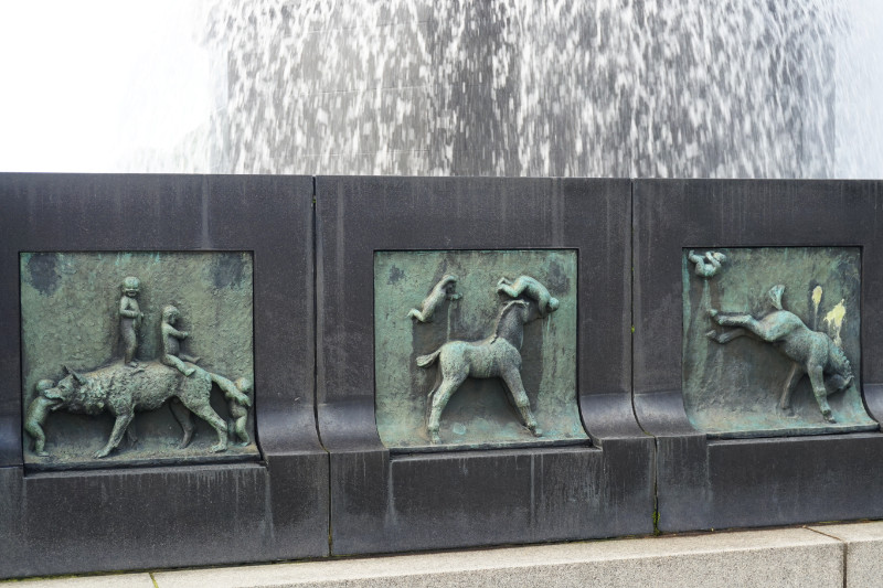 Weird sculptures in Vigeland Park, Oslo, Norway