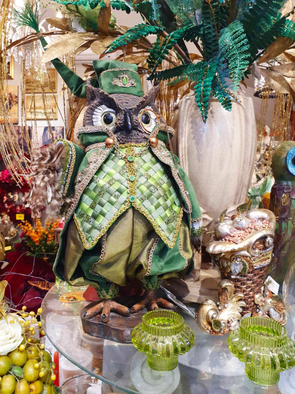 Owl in DEBS Salons, Riga, Latvia