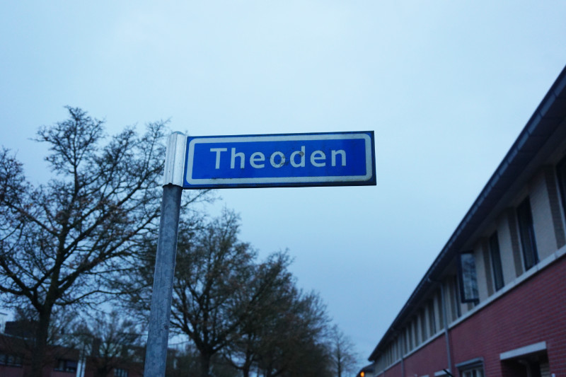 Theoden road sign, Geldrop, Netherlands