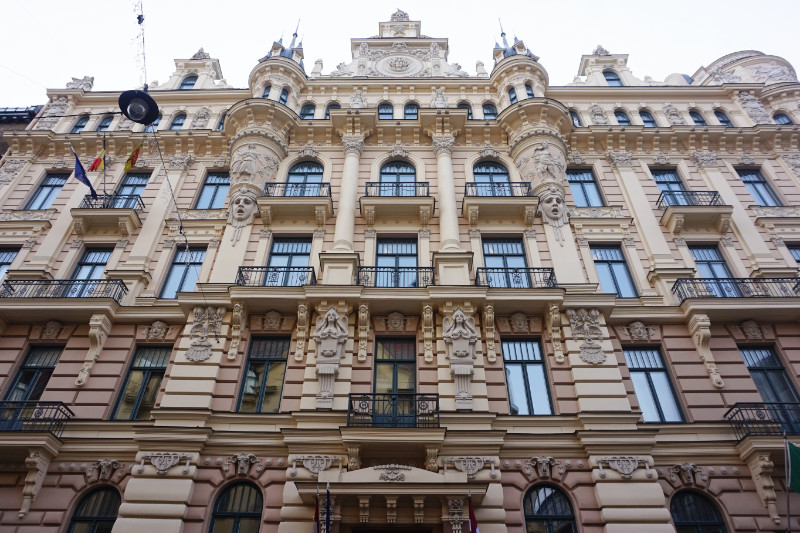 Albert Iela art nouveau architecture, Riga, Latvia
