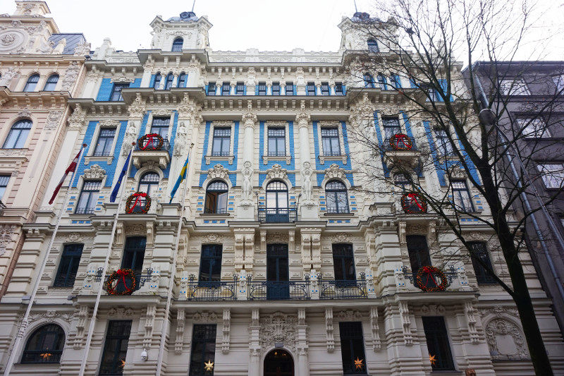 Albert Iela art nouveau architecture, Riga, Latvia