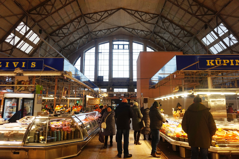 Centraltrigus, Central Market inside a zeppelin hangar, Riga, Latvia