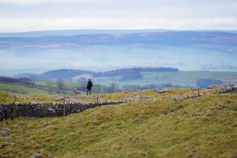 View from Malham Cove, Yorkshire Dales, England