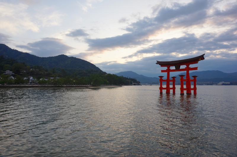 Torii gate at Miyajima Island, Japan