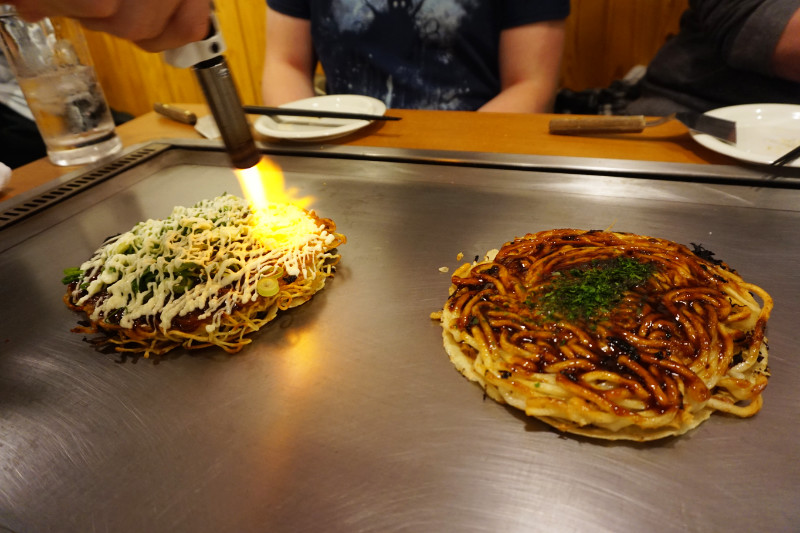 Okonomiyaki, Hiroshima, Japan
