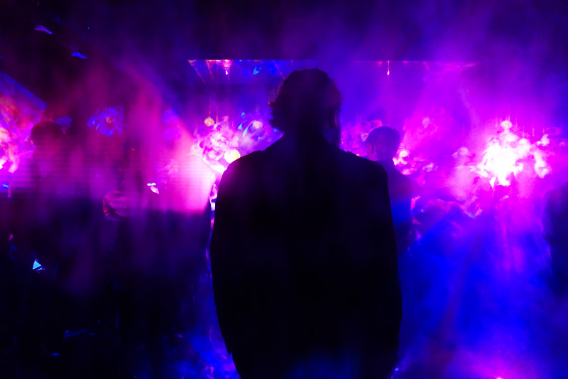 Dissolving flames room, TeamLab Borderless, Tokyo, Japan