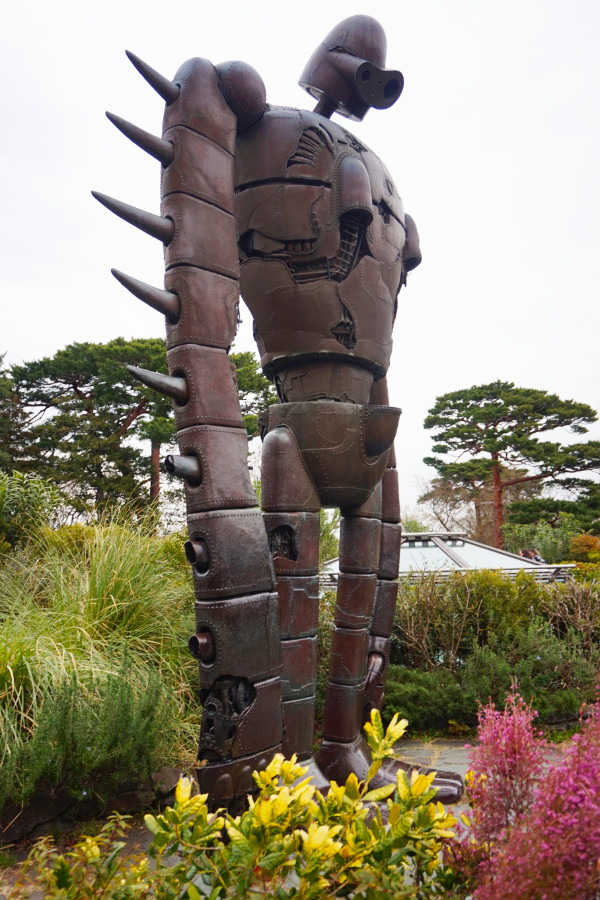 Robot soldier on the rooftop of the Ghibli Museum, Tokyo, Japan