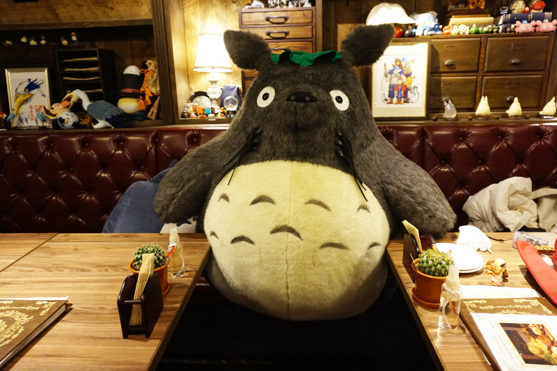 Giant Totoro at Corn Barley restaurant, Tokyo, Japan