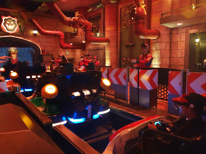 Mario Kart ride at Super Nintendo World, Universal Studios Japan
