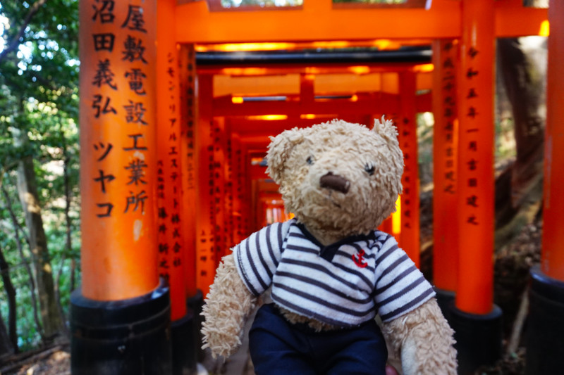 Gulliver at Fushimi Inari shrine, Kyoto, Japan