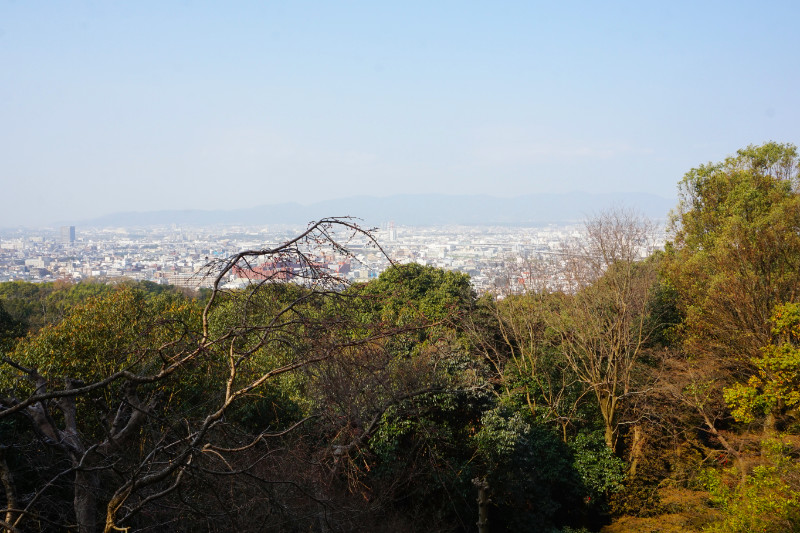 First viewpoint at Fushimi Inari shrine, Kyoto, Japan