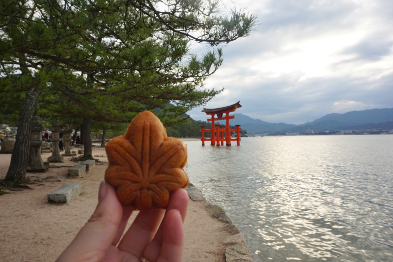 Momiji manju cookie, Miyajima, Japan