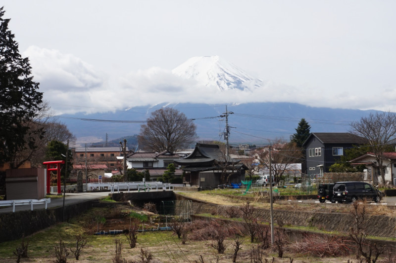 Mount Fuji from Fujiyoshida, Japan