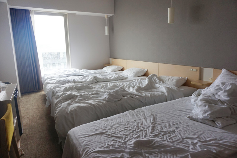 Henn Na Hotel room with 4 beds, Maihama, Tokyo Bay, Japan