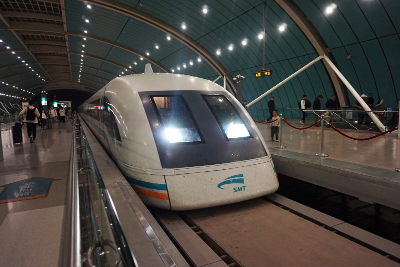 Maglev train, Shanghai, China