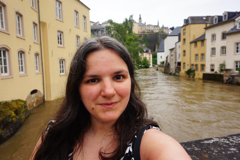 Me at Pont du Grund, Luxembourg