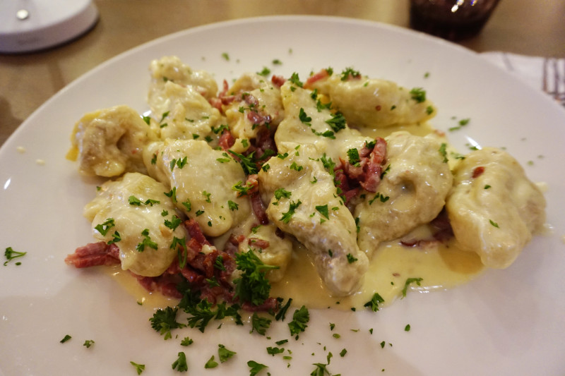 Dumplings at Um Dierfgen, Luxembourg