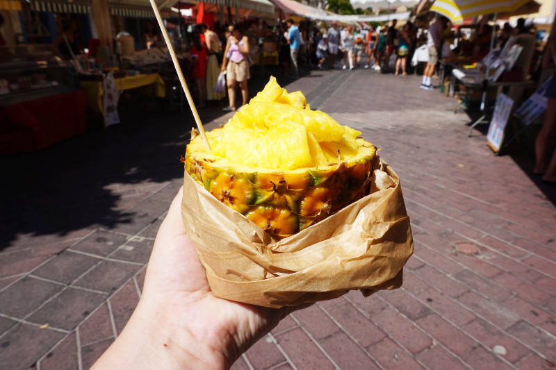 Pineapple from the market, Nice, France