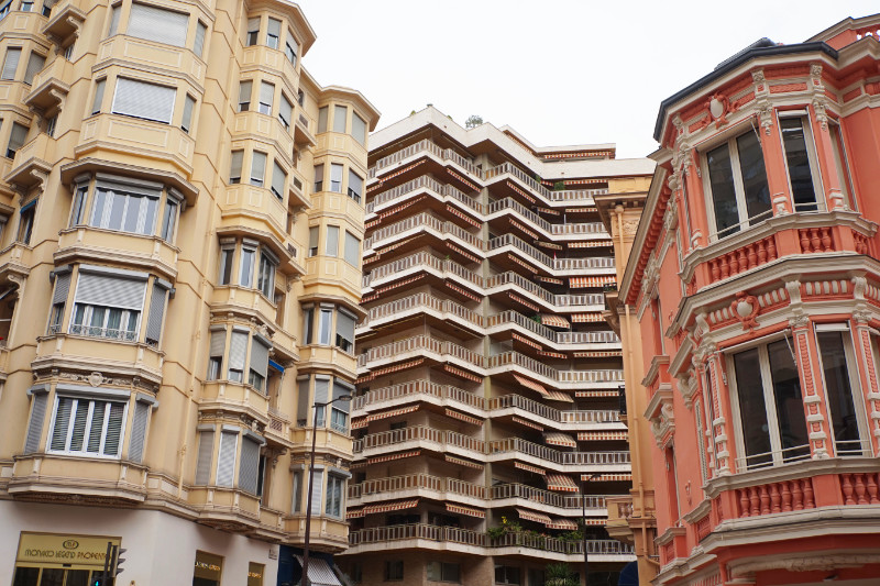 Weird building contrast in Monaco