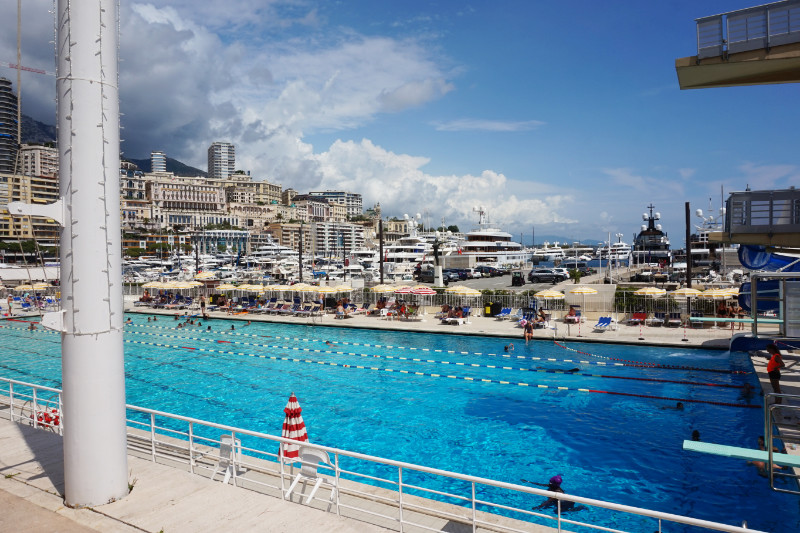 Swimming pool at Port Hercule, Monaco