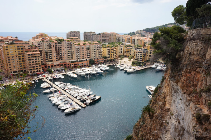 View over Port de Fontvieille, Monaco