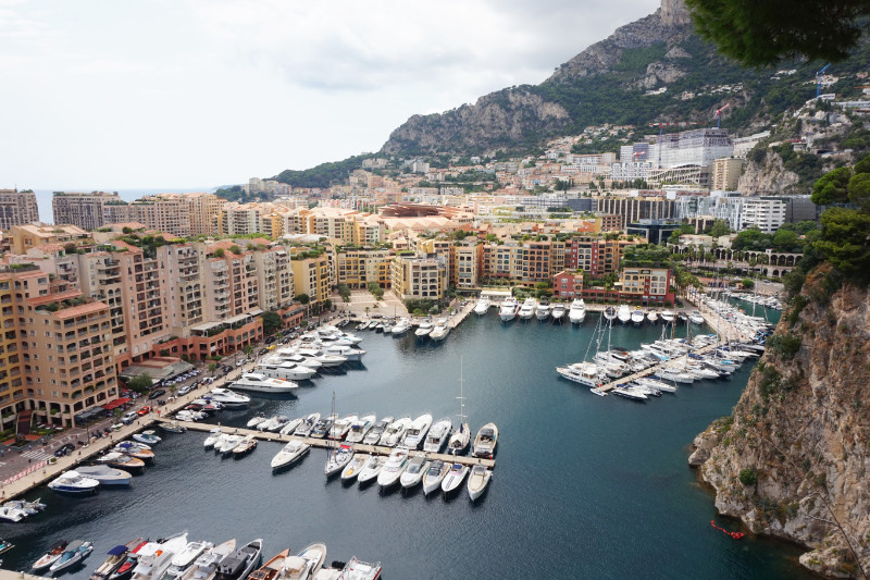 View over Port de Fontvieille, Monaco