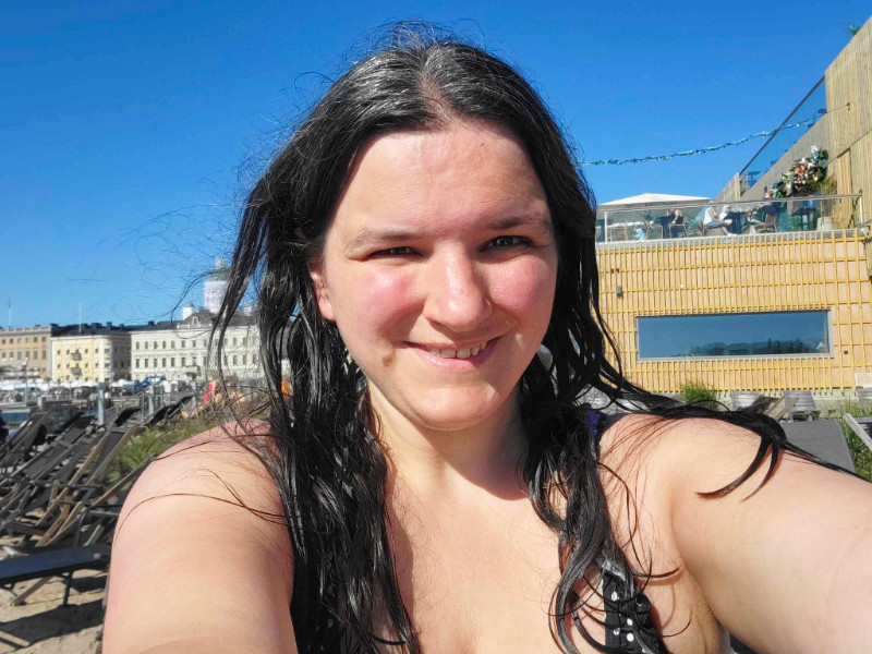 Me at Allas Sea Pools, Helsinki, Finland