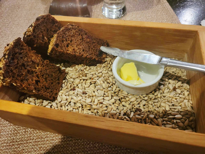 Bread and a whole lot of seed, Munga Kelder, Tallinn, Estonia