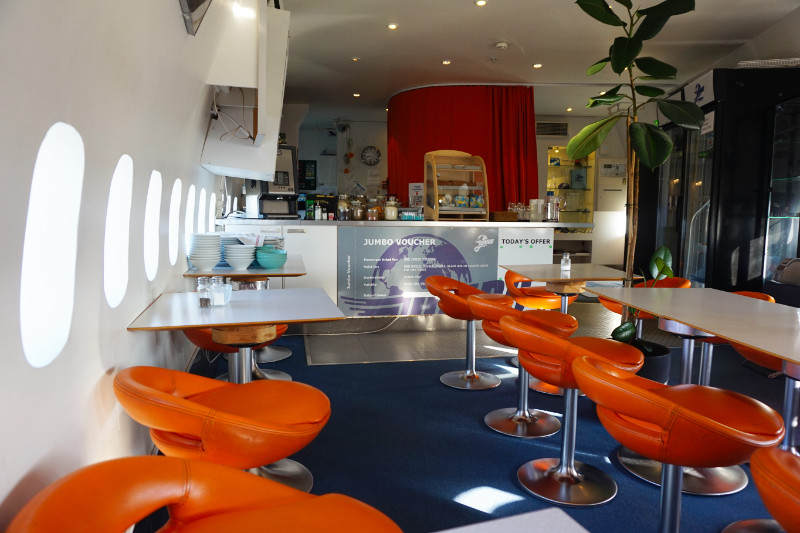 Breakfast canteen, Jumbo Stay, Stockholm, Sweden