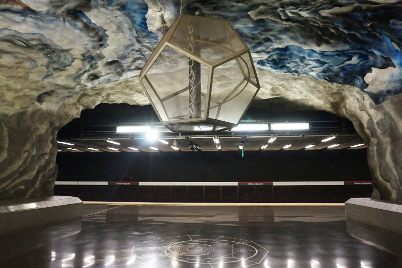 Tekniska Högskolan metro station, Stockholm, Sweden
