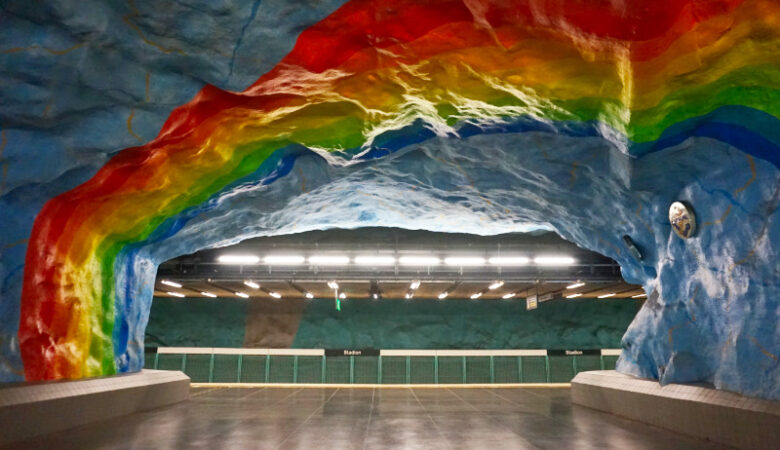 Stadion metro station, Stockholm, Sweden