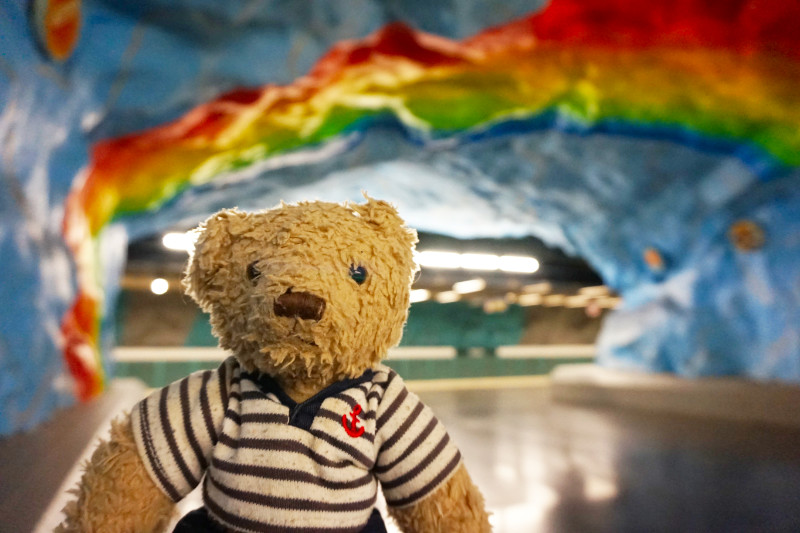 Gulliver at Stadion metro station, Stockholm, Sweden