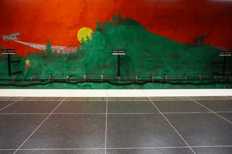 Solna Centrum metro station, Stockholm, Sweden