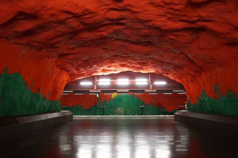 Solna Centrum metro station, Stockholm, Sweden