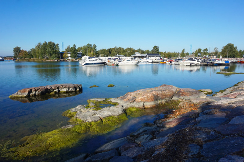 Sea next to Sibelius park, Helsinki, Finland