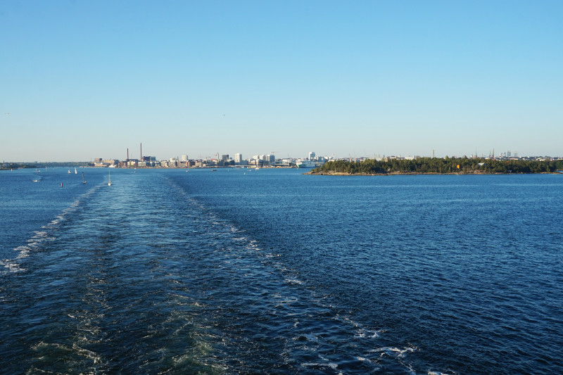 Leaving Helsinki on the Tallink Victoria I to Tallinn ferry cruise