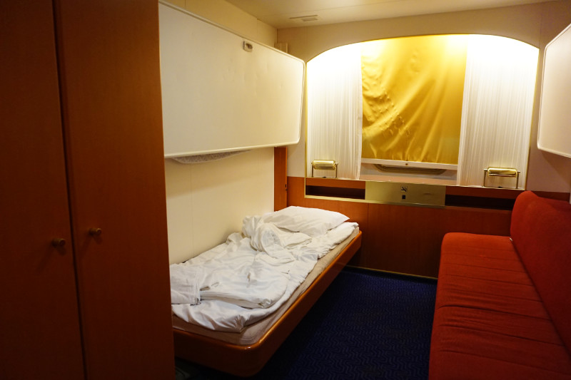 My cabin on the Tallink Victoria I from Helsinki to Tallinn ferry cruise