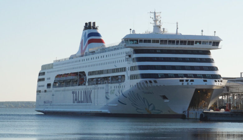 Tallink Victoria I from Helsinki to Tallinn ferry in port at Tallinn
