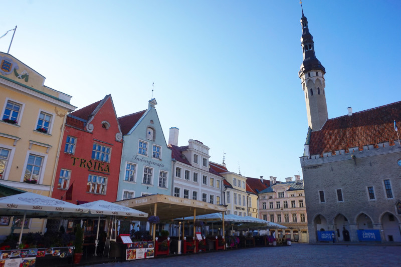 Old Town square, Tallinn, Estonia