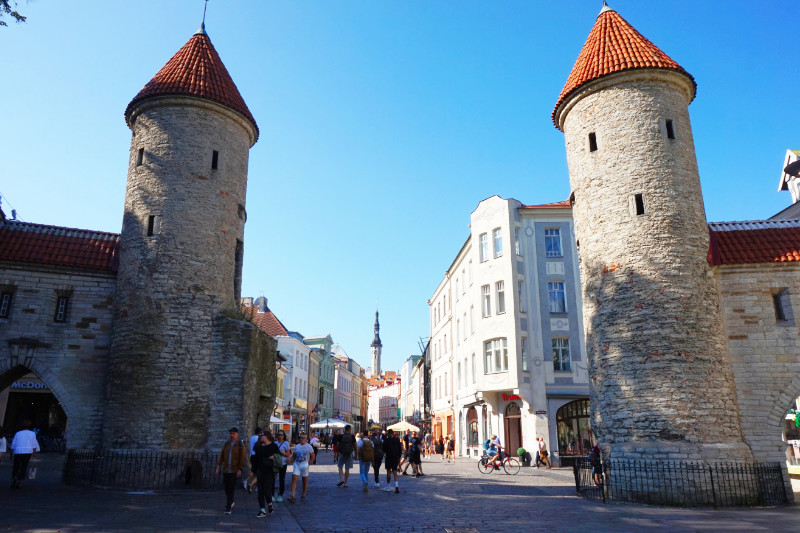 Viru Gate, Old Town, Tallinn, Estonia