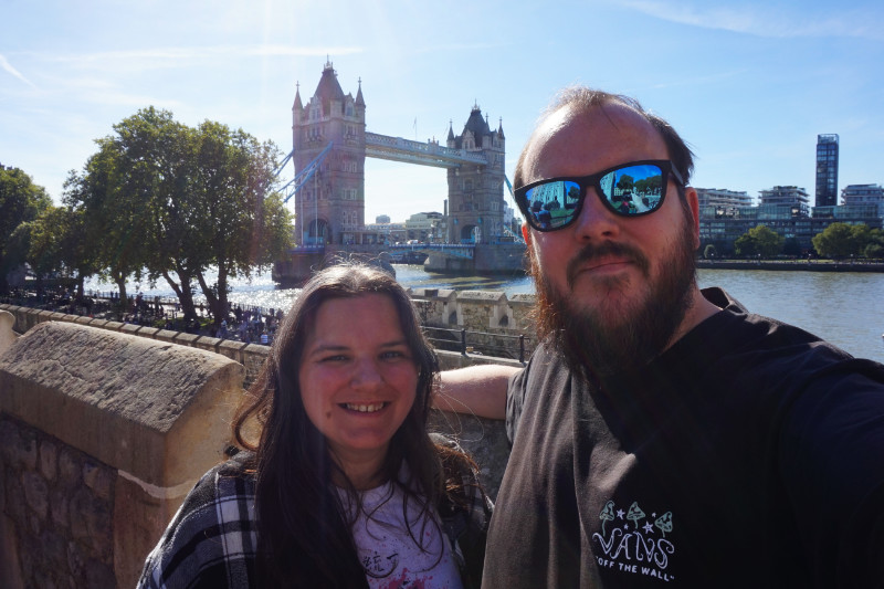 Me & Ash with Tower Bridge, London