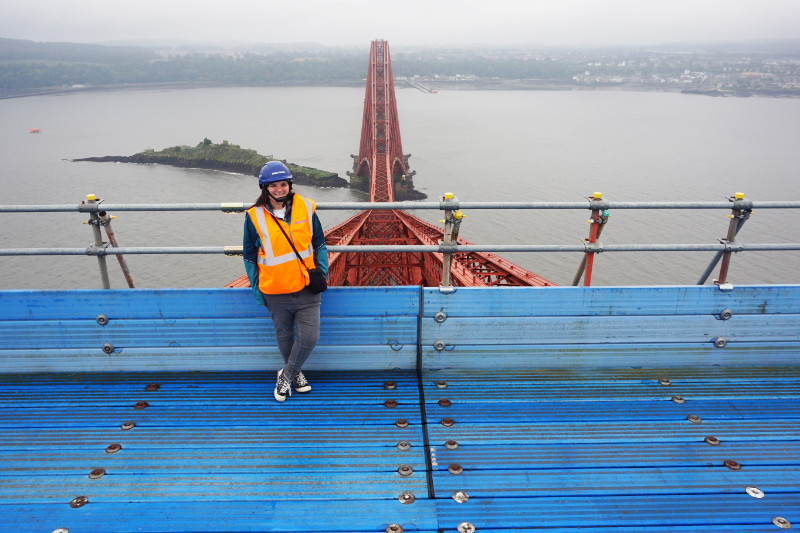 On top of the Forth Bridge, Scotland
