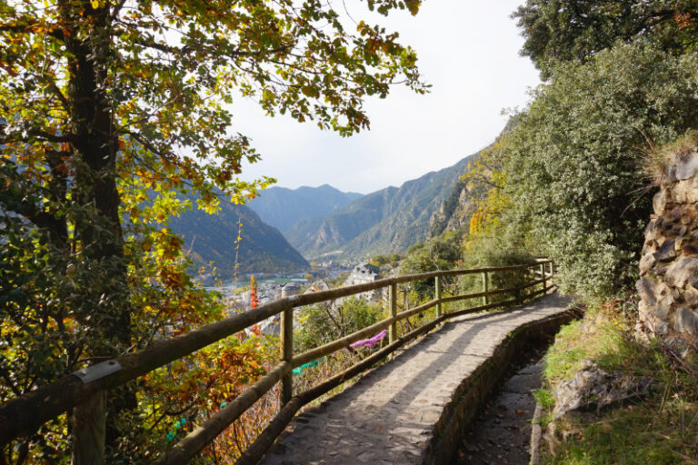 Sola Irrigation Canal trail above Andorra La Vella, Andorra
