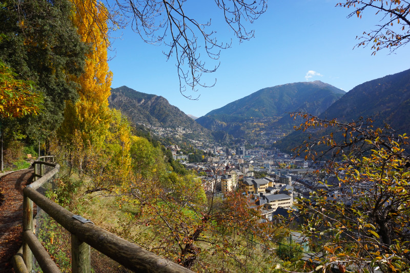 Sola Irrigation Canal trail above Andorra La Vella, Andorra