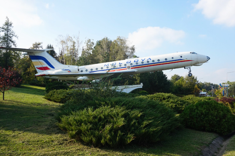 Moldova plane at Chisinau airport