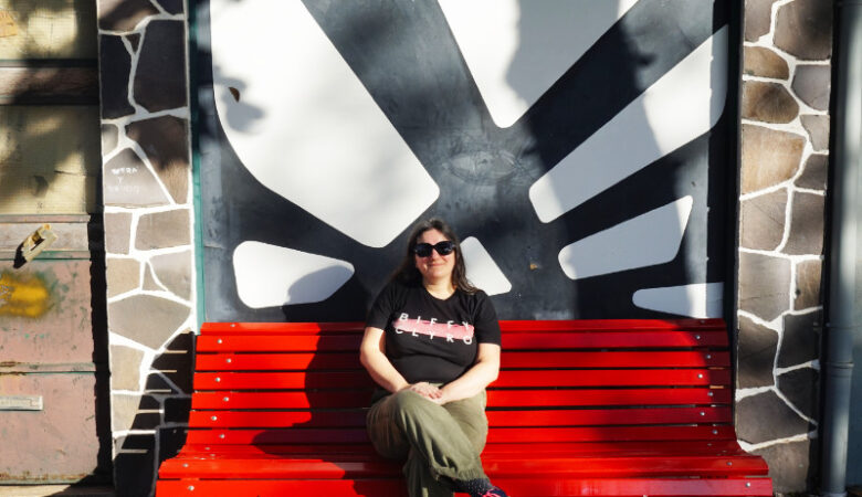 On a bench in Funchal, Madeira, Portugal