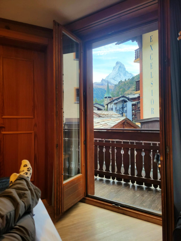 View of the Matterhorn from Le Mazot Zermatt, Switzerland