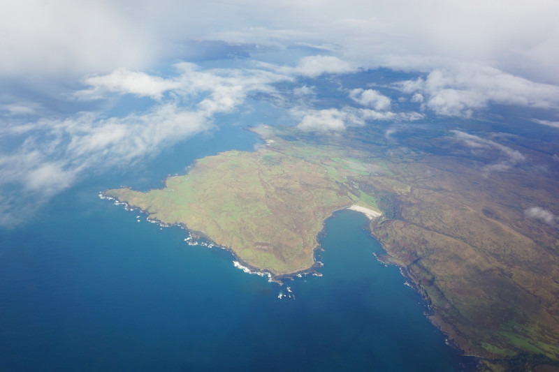 Flying over Mull, Scotland