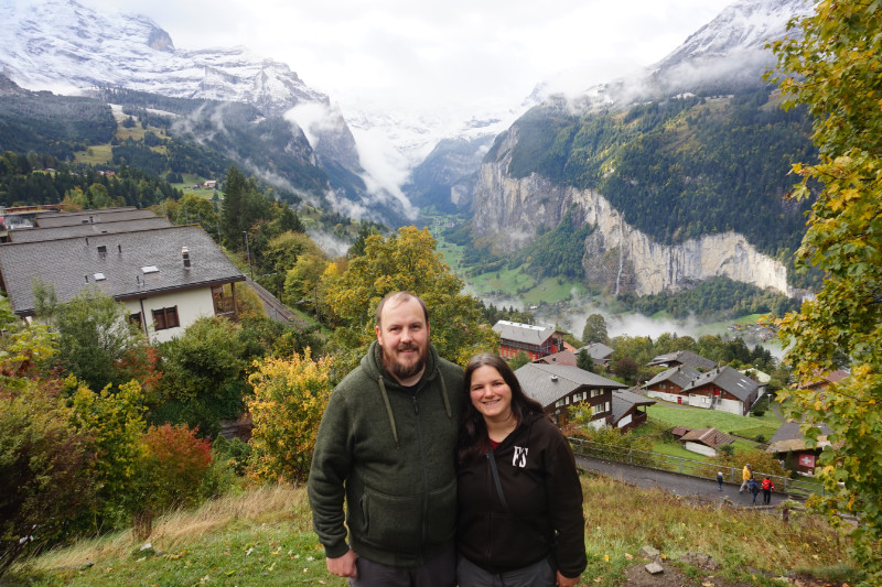 Lauterbrunnen from Wengen, Switzerland