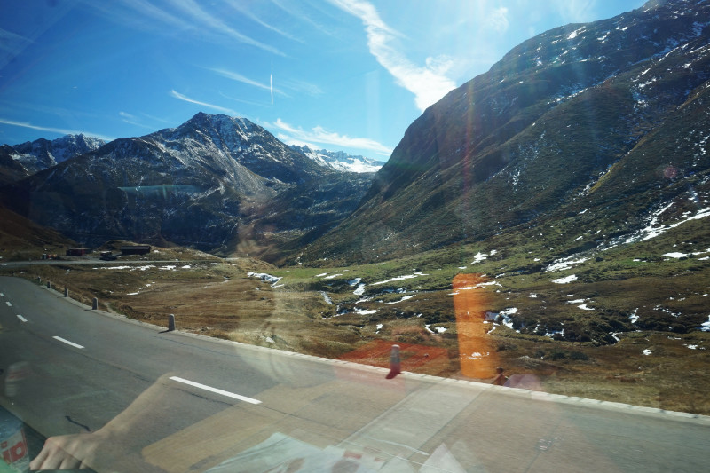 View from Glacier Express train, Switzerland